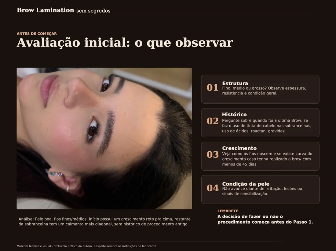 Página do protocolo sobre avaliação inicial